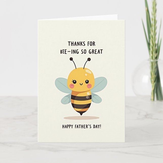 Bumble Bee Fathers Day Card (Front)
