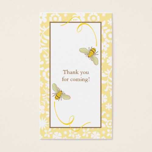 Bumble Bee Favor Tag Business Card Template