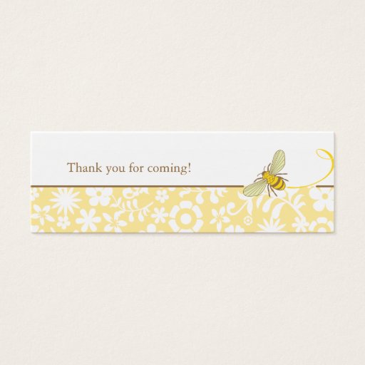 Customizable Bumble Bee Favor Tag Business Cards