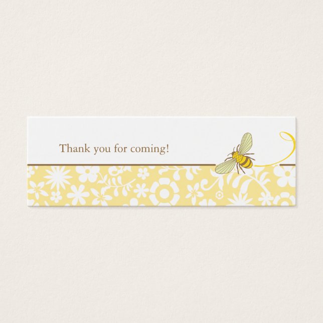 Bumble Bee Favor Tag (Front)