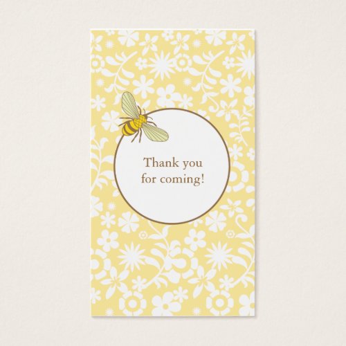 Bumble Bee Favor Tag Business Card