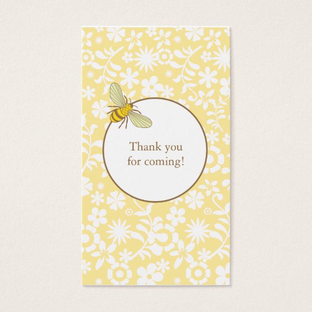 Bumble Bee Favor Tag (Front)