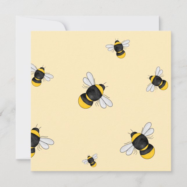 Bumble Bee Flat note card (Front)