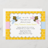 Bumble Bee Gender Reveal Baby Shower Invitation (Front/Back)