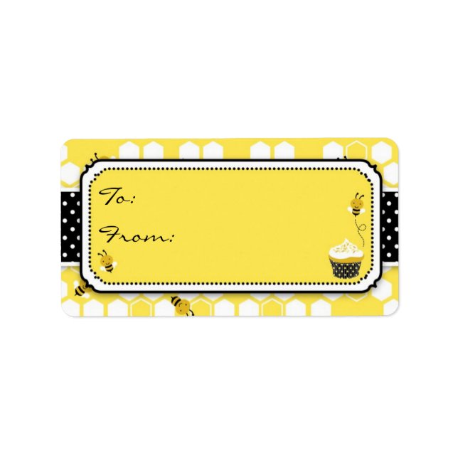 Bumble Bee Gift Label M (Front)