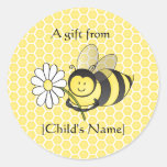 Bumble Bee Goodie Bag Sticker at Zazzle