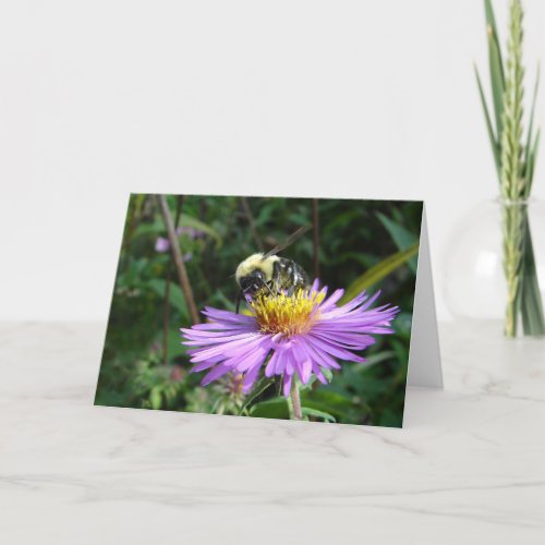 Bumble bee greeting card