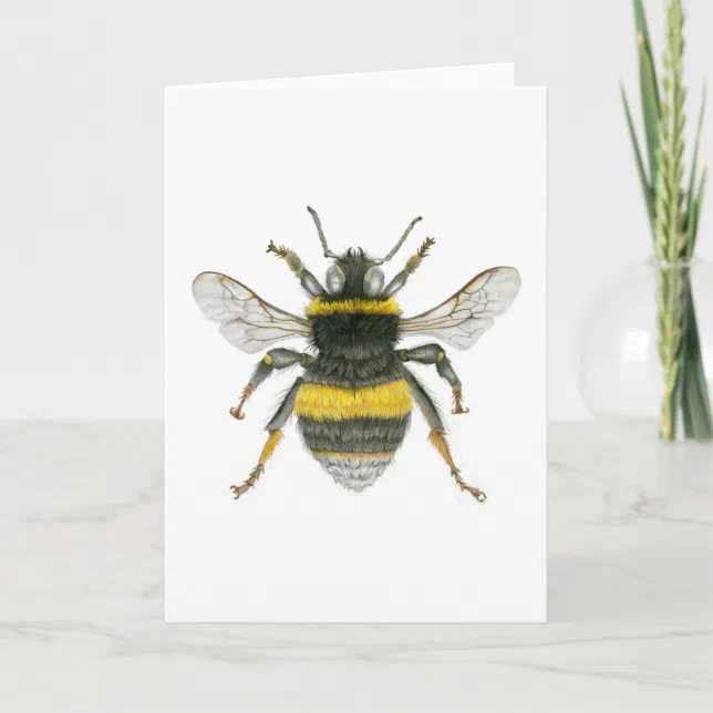 Bumble Bee Greetings Card Zazzle