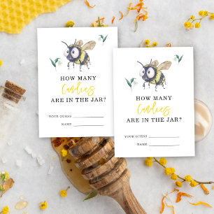 Bumble Bee - guess how many candies are in the jar Enclosure Card