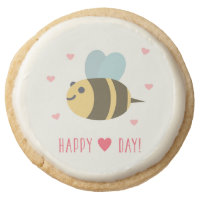Bumble Bee Happy Valentine's Day Cookies