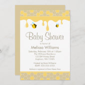 Bumble Bee Honey Baby Shower Invitations (Front/Back)