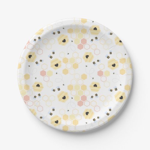 Bumble Bee Honey Bear Birthday Bee Day Party Paper Plates