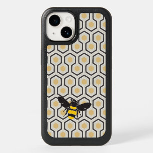  Honey Bumble Bee Texture Personalized Initial Black Rubber Phone  Case Compatible with Apple iPhone 15 Pro Max Plus, 14 Pro Max Plus, 13 Pro  Max Mini, 12 Pro Max Mini, 11