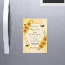 Bumble bee honeycomb sunflowers baby shower