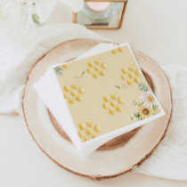 Bumble bee honeycombs napkins