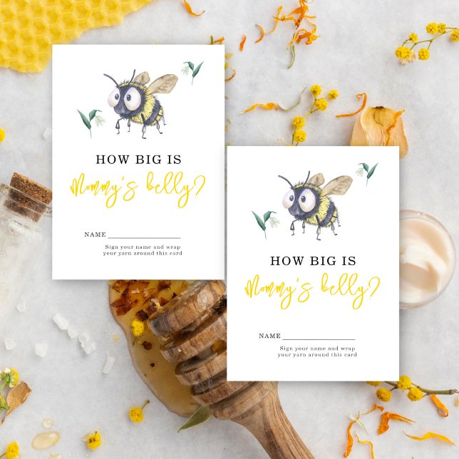 Bumble Bee - how big is mommy's belly Enclosure Card (Creator Uploaded)