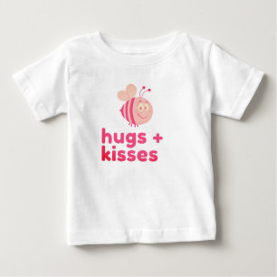 Bumble Bee Hugs And Kisses Baby T-Shirt