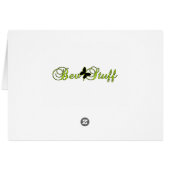 Bumble Bee in Pink Zinnia Thinking of You Card (Back Horizontal)