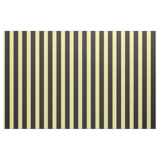 Bumble Bee Inspired Black + Yellow Stripes Fabric