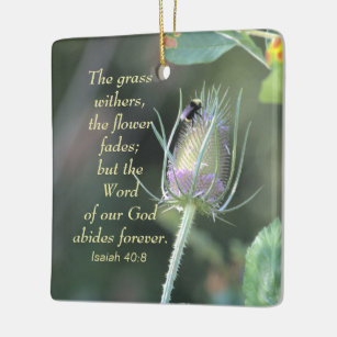 Bumble Bee - Isaiah 40:8 Ornament