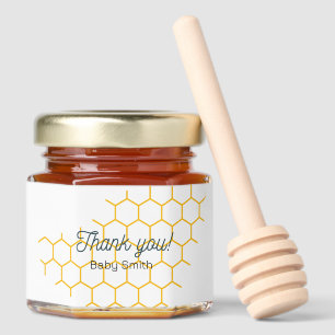 Bumble Bee Locally Grown Baby Shower Honey  Honey Jar Favors