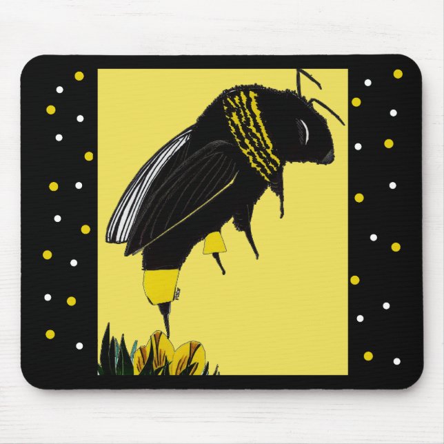 Bumble Bee Mouse Pad (Front)