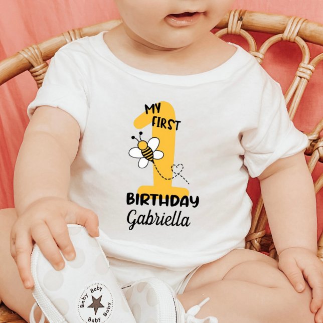 Bumble Bee My First Birthday Baby T-Shirt (Creator Uploaded)