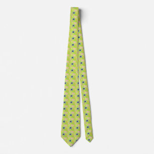 Bumble Bee on a Flower Painting Neck Tie