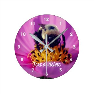 Bumble Bee On Cosmos Flower Personalized