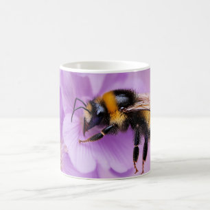Bumble Bee on Pink Flowers Mug