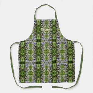 Bumble Bee On Purple Flower Pattern Personalized  Apron