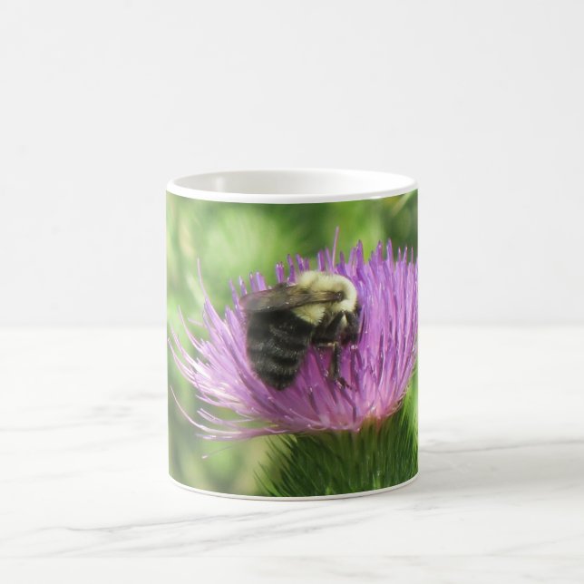 Bumble Bee On Thistle Mug (Center)