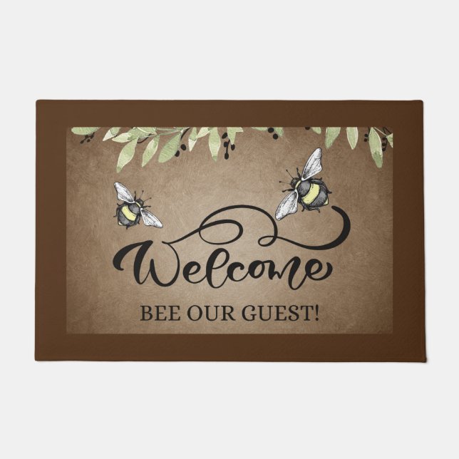 Bumble "Bee" Our Guest Doormat  (Front)