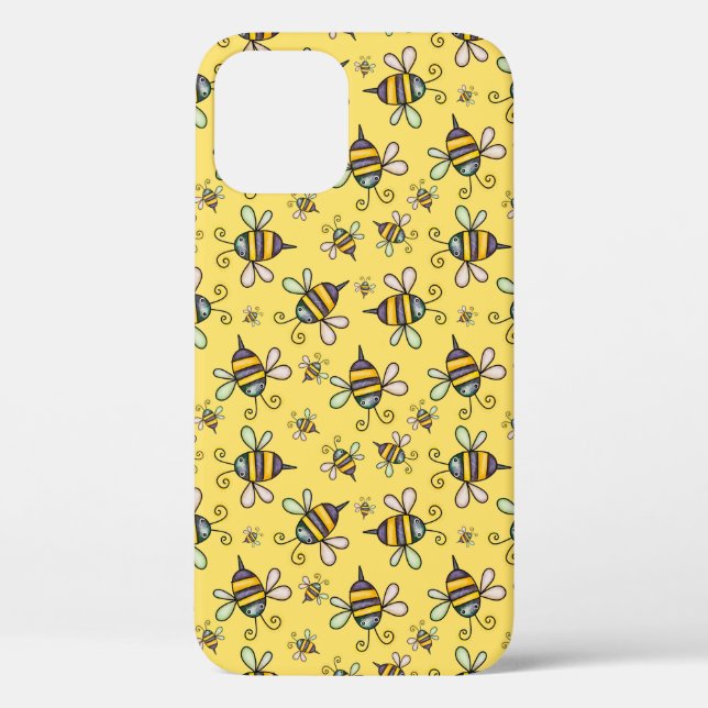 Bumble Bee Pattern Case-Mate iPhone Case (Back)
