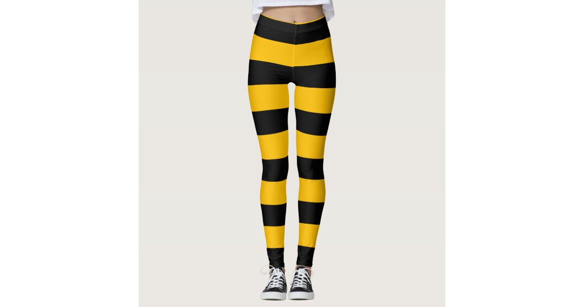 Bumble bee pattern leggings