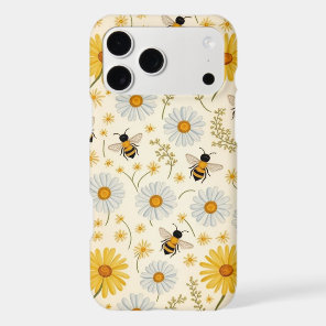 Bumble Bee Phone Case, Daisy Floral Aesthetic  iPhone 17 Pro Max Case