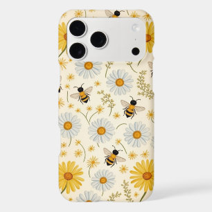 Bumble Bee Phone Case, Daisy Floral Aesthetic iPhone 17 Pro Max Case