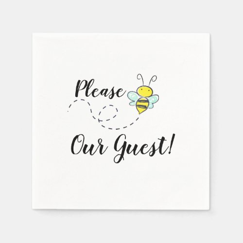 Bumble Bee Please Be Our Guest Napkins