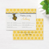 Bumble Bee Predictions Baby Shower Card Large (Desk)