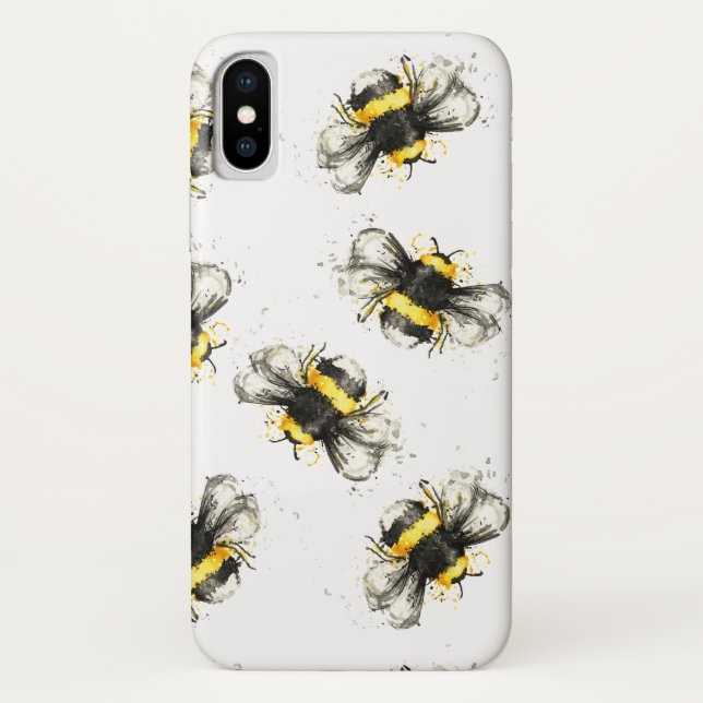 Bumble bee print Case-Mate iPhone case (Back)