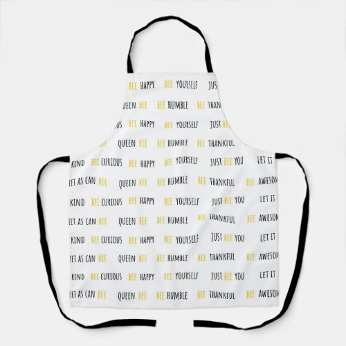 Bumble Bee Quotes Apron for Cooking