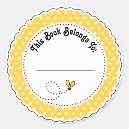 Bumble Bee Reading Bookplates