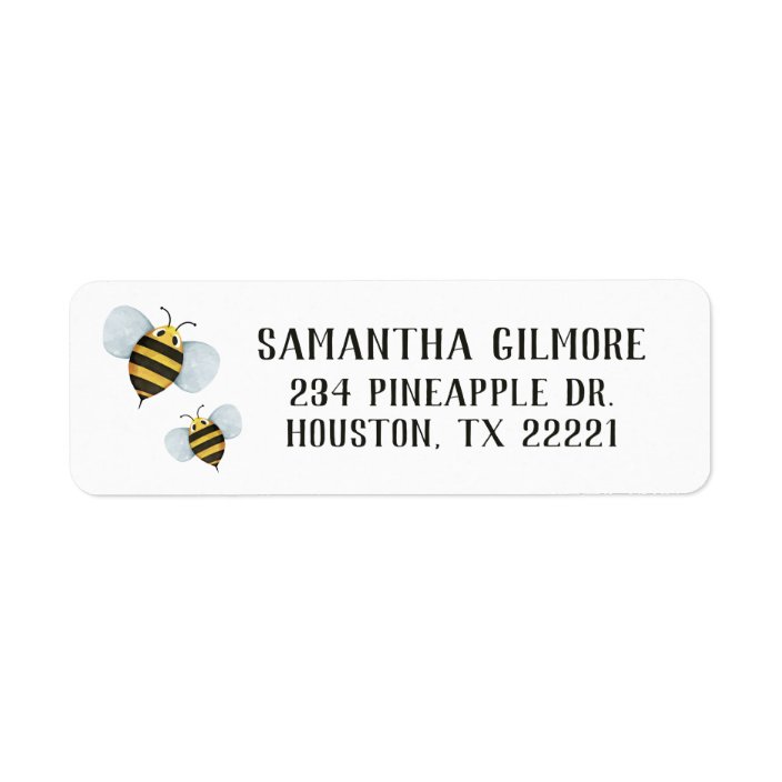 Bumble Bee Return Address Labels