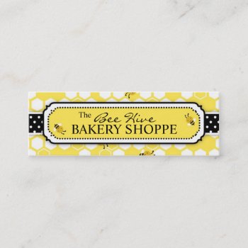 Bumble Bee Skinny Business Card by LetsCelebrateDesigns at Zazzle
