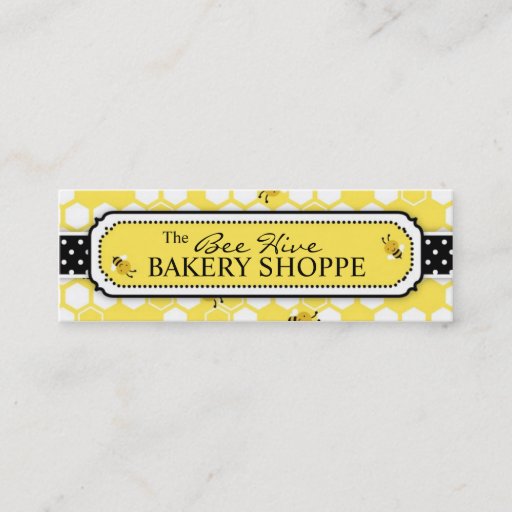 Customizable Bumble Bee Skinny Business Card