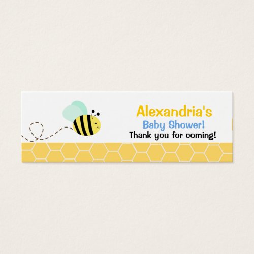 Bumble Bee Skinny Business Card Favor Tag