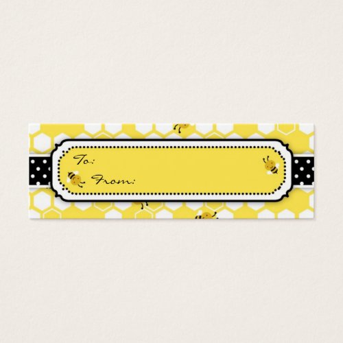 Bumble Bee Skinny Gift Tag Business Cards