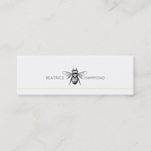 Bumble Bee Skinny Profile Mini Business Card