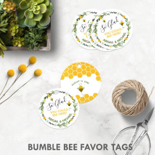 Bumble Bee "So Glad You Could Bee Here" 🐝 Favor Tags