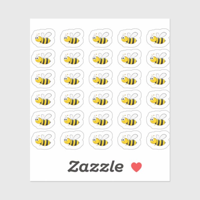 Bumble Bee Sticker (Sheet)